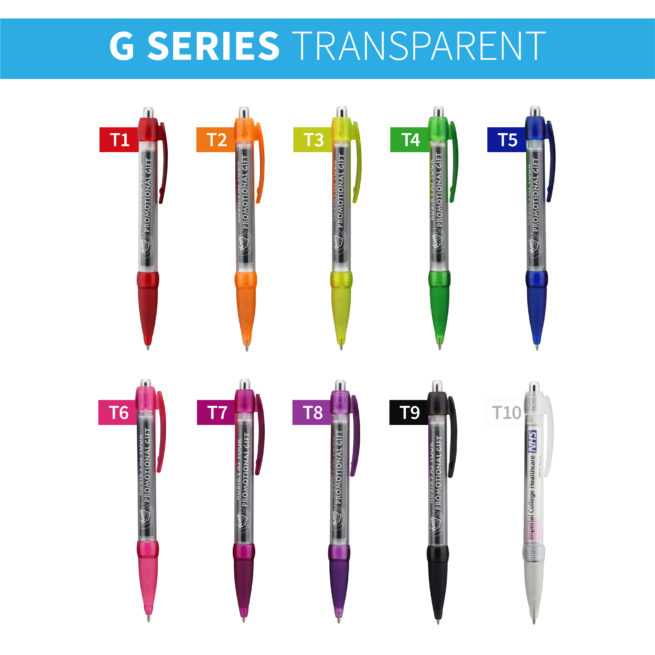 G Series Transparent Banner Pens